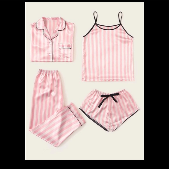 New Pajamas, Set, Silky, Smooth, 4 piece set, Brand New, new pajama set - Picture 14 of 14